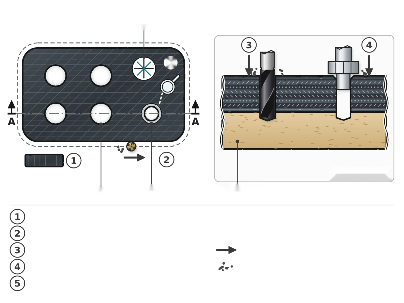 Mecanizado esquemático de una placa CFRP para un dron